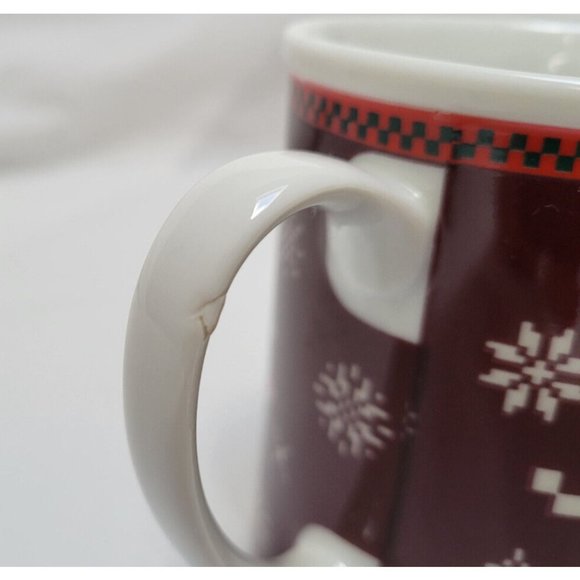 Department 56 Christmas YULETIDE CAROLS Coffee Tea Mug with Cover/Coaster Japan - Picture 5 of 13